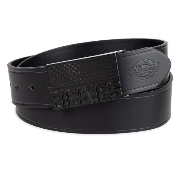 Dickies American Flag Plaque Buckle Casual Leather Belt-Size XL - Picture 1 of 9